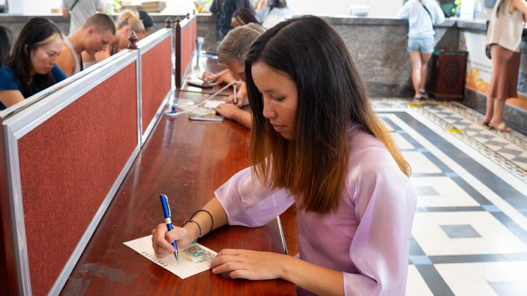 Girl Writing Letter - Ho Chi Minh City Weekend Itinerary