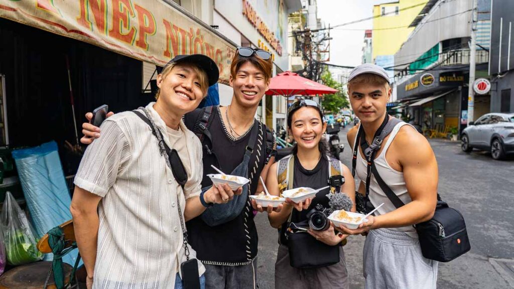 Group of Friends Eating - Ho Chi Minh City Budget Itinerary