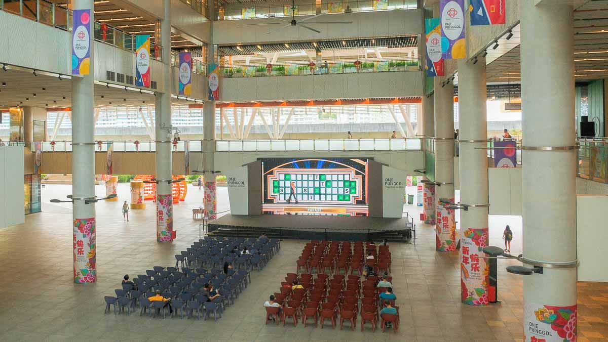 An Event Plaza with chairs at the centre - things to do in punggol