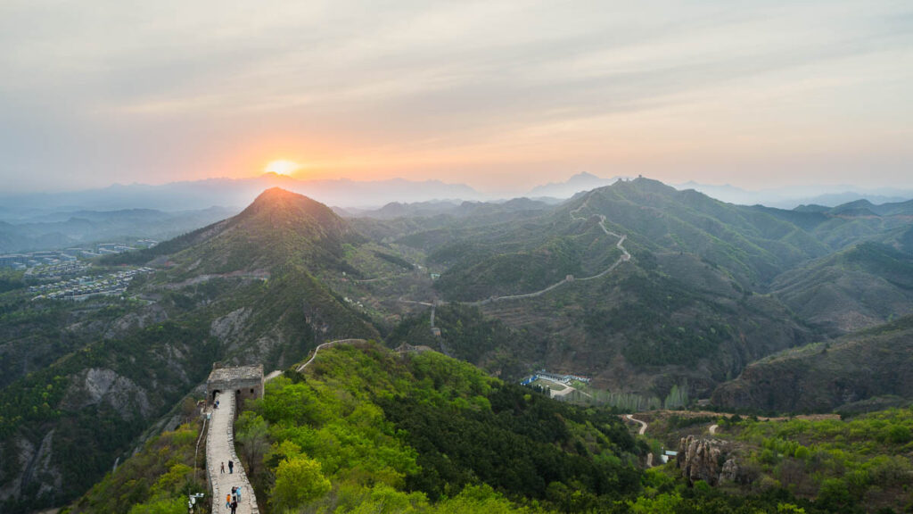 Great Wall of China Sunset - Beijing Itinerary