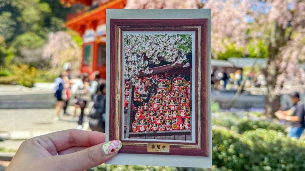 Stamp sheet of darumas - Osaka for repeat travellers