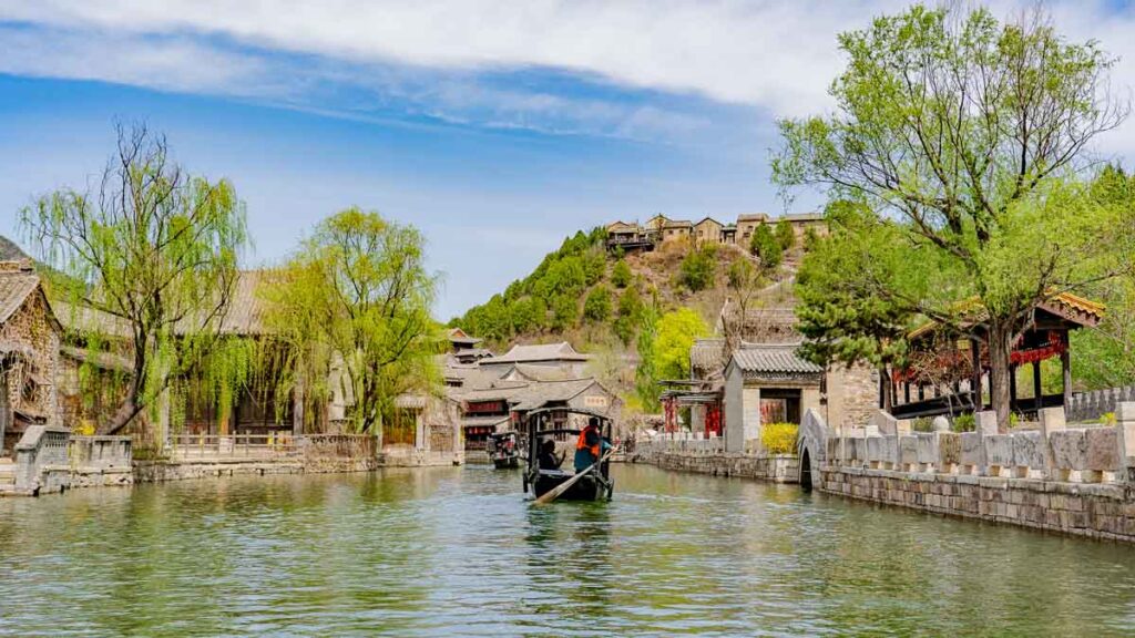 Boat RIde along a water town - Beijing Itinerary