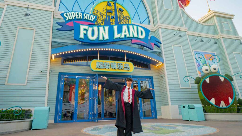 Man In Front of Minions Land - Universal Studios Beijing Guide