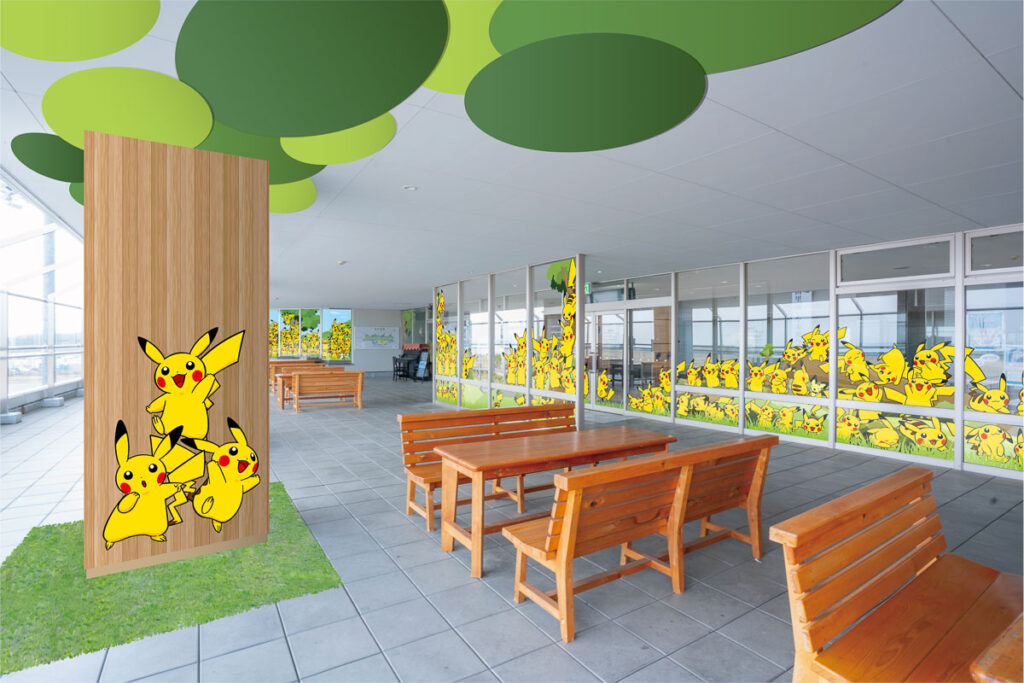 Noto Satoyama Pokémon With You Airport pikachu decals - Things to do in Noto