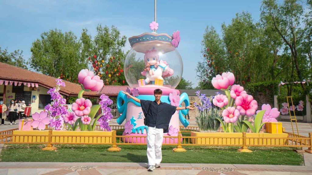 Man standing in front of Garden Entrance - Beijing Itinerary