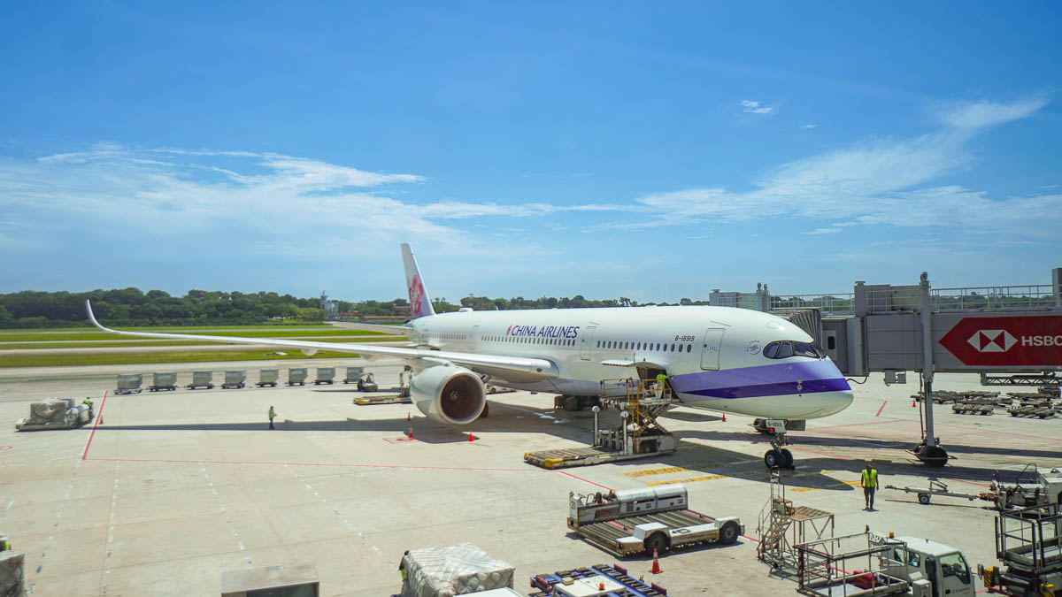 China Airlines Plane - Vancouver itinerary