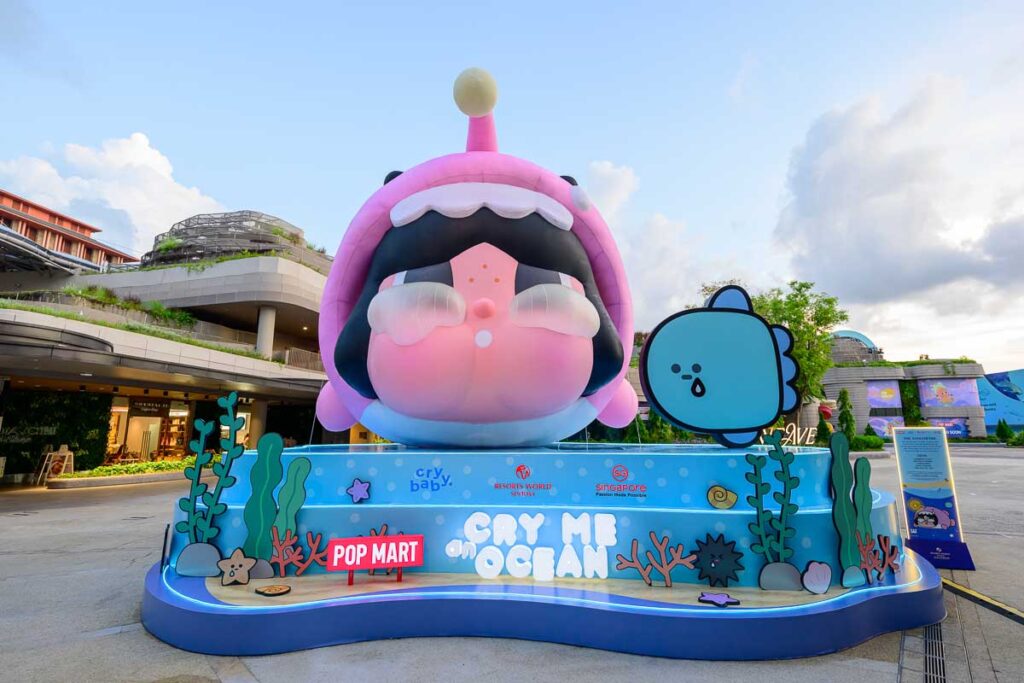 Crybaby Installation outside Oceanarium - New Things to do in SG July 2026