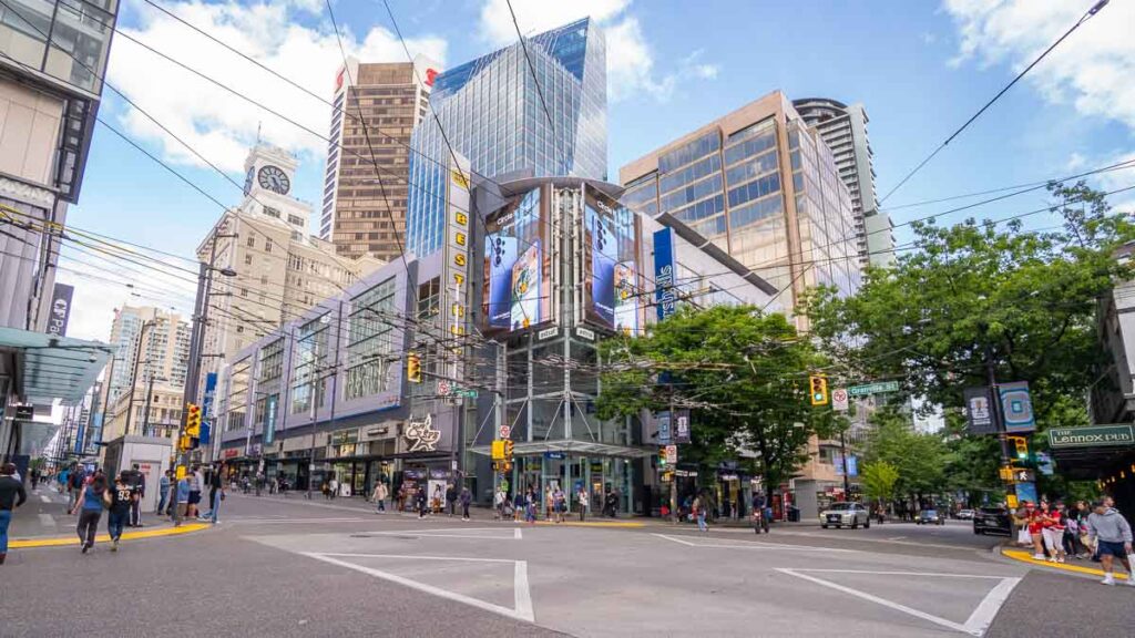 Street Intersection - First-timers in Vancouver