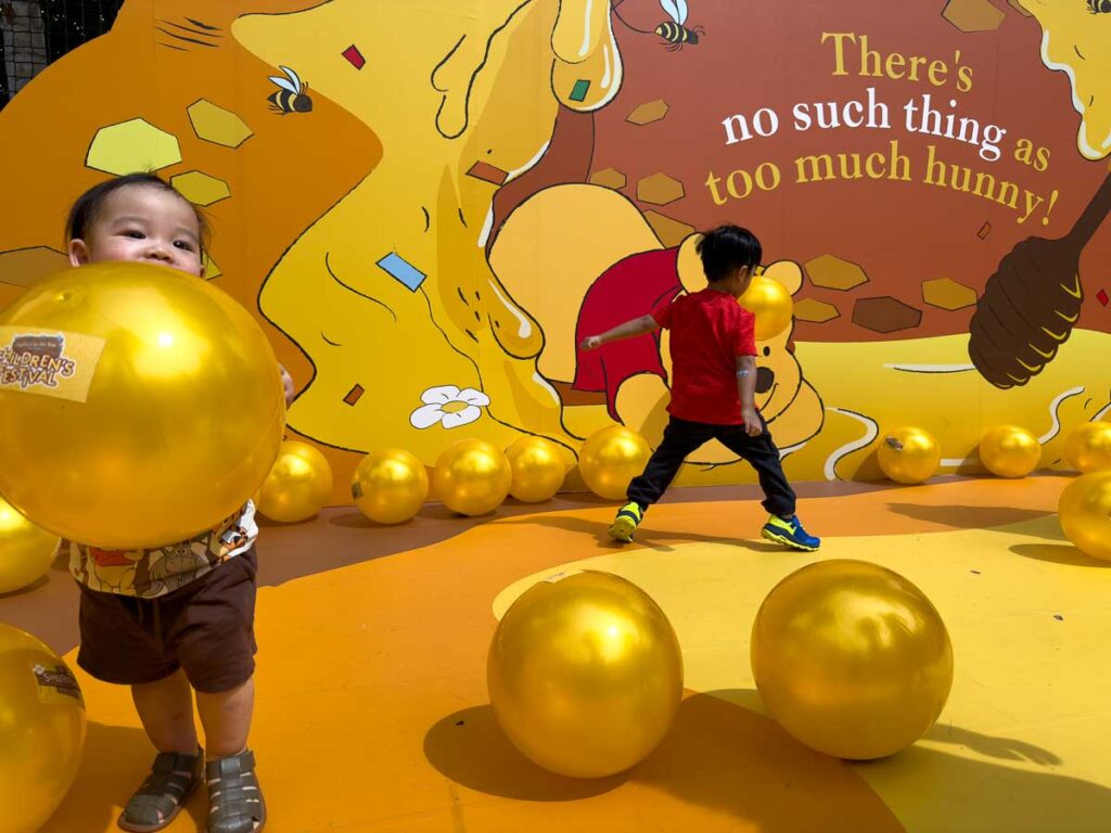 Kids playing at Children's Festival Winnie the Pooh at Gardens by the Bay - Things to Do in Singapore 2026