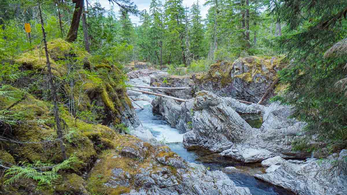 Waterfall in the forest - Vancouver travel tips