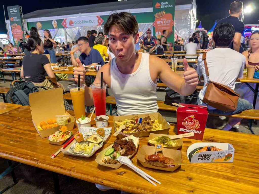 Man and food at Gastrobeats Singapore 2026 - Things to Do in Singapore June 2026