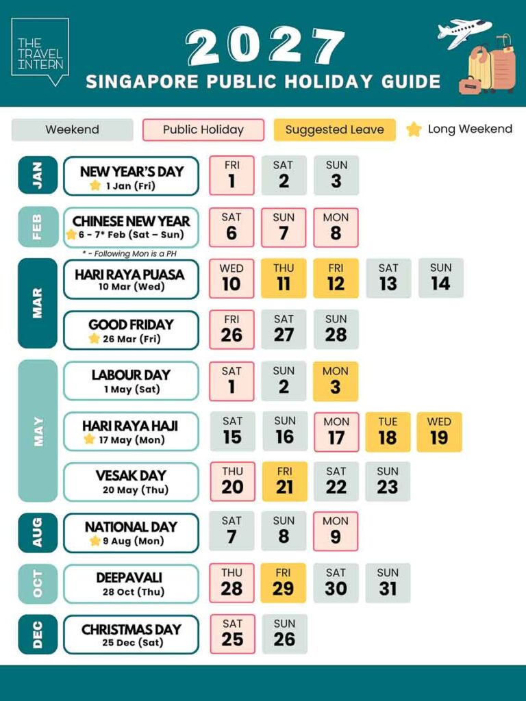 Singapore Public Holidays 2027 Cheat Sheet - Singapore Public Holidays 2027