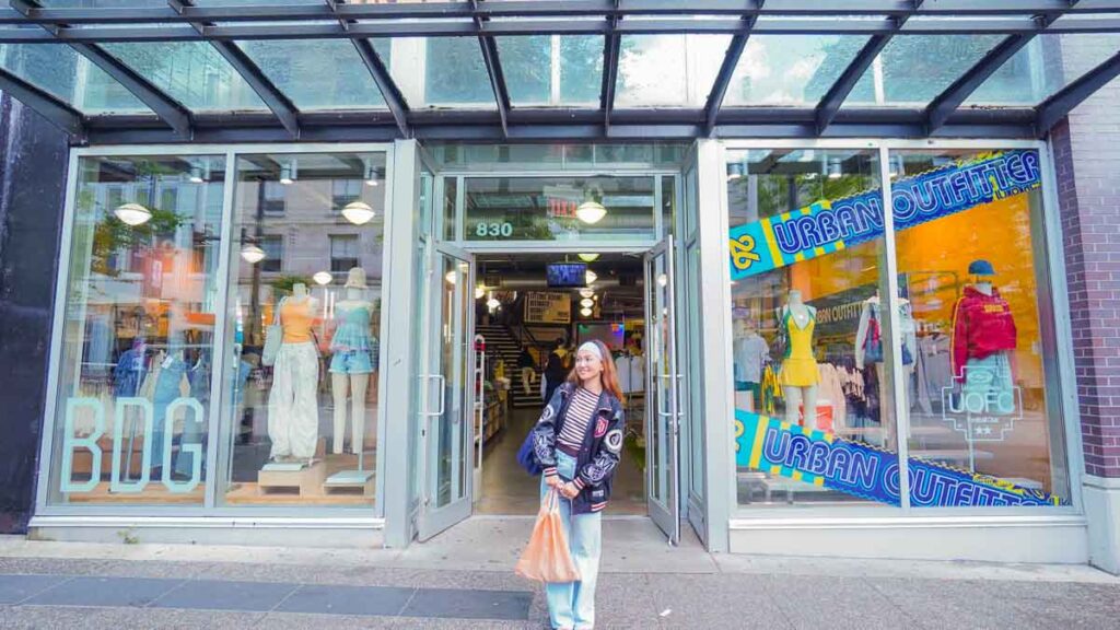 Girl outside of store - Things to do in Vancouver