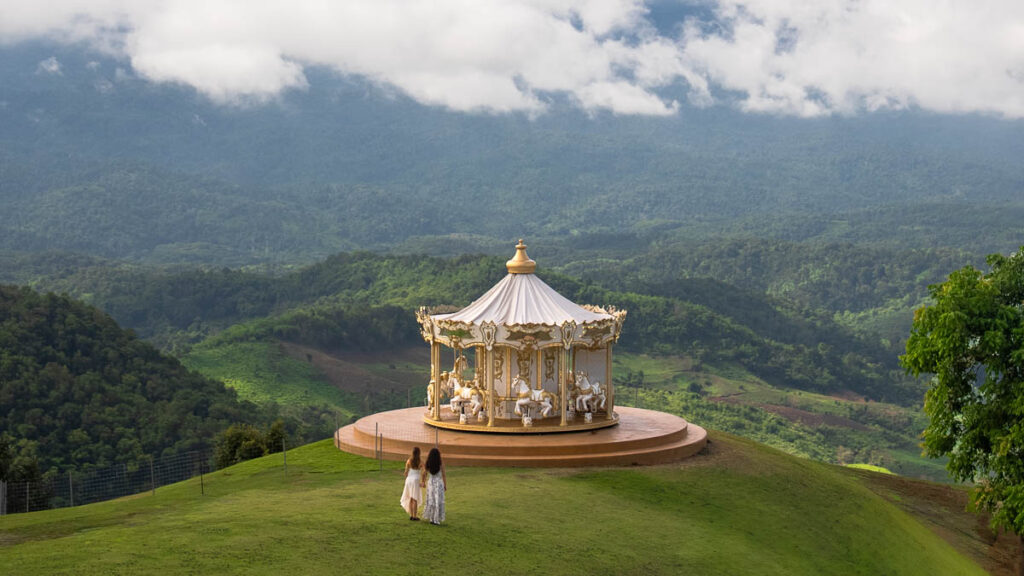 Carousel at AKHA Farm Doi Chang - Chiang Rai Attractions