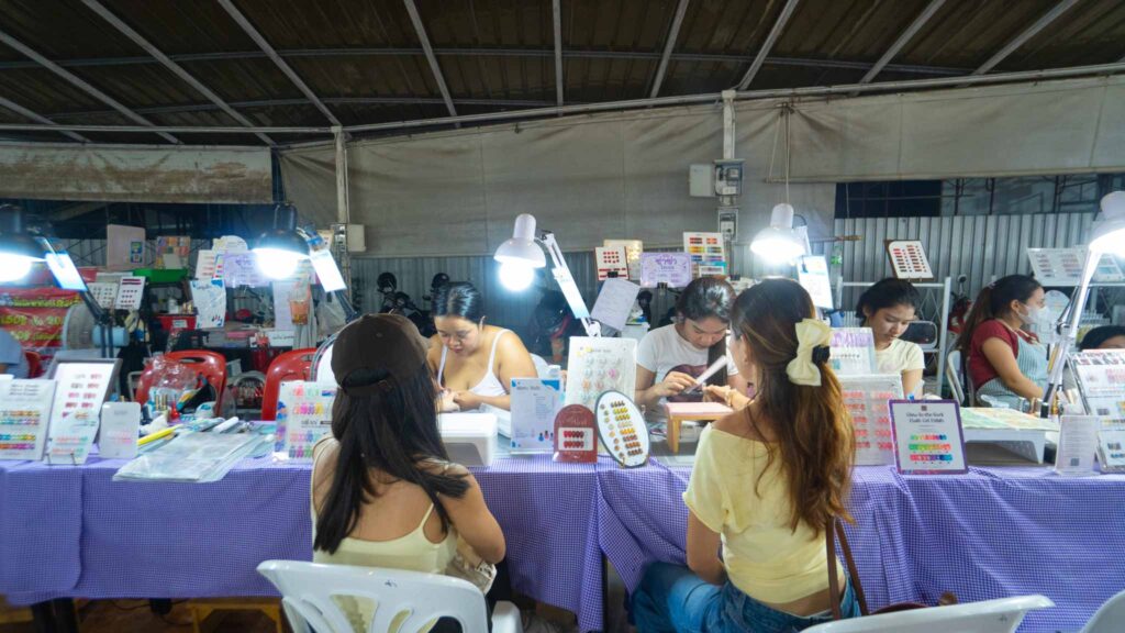 Manicure at Greenway Night Market – Things To Do in Hat Yai