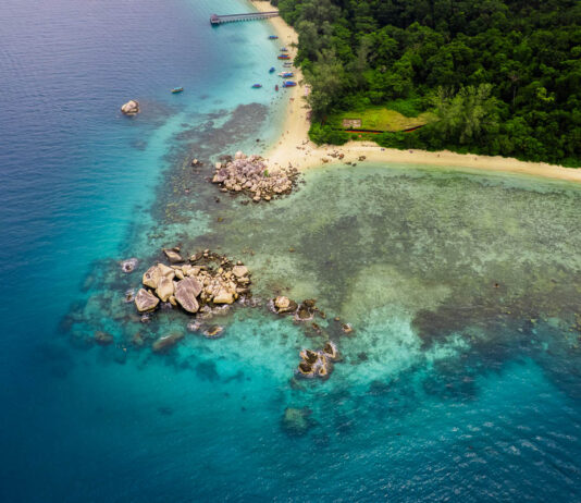 Drone view of Perhentian Islands - Things to do in Kota Bharu