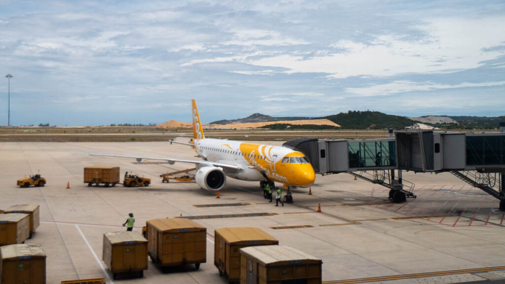 Scoot plane exterior - Nha Trang Vietnam
