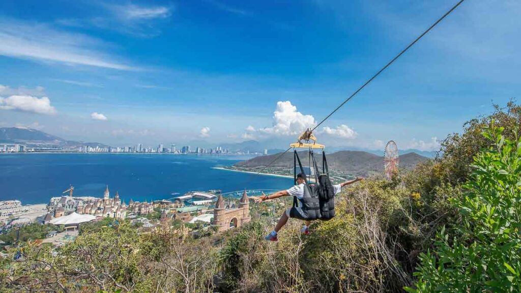 Zipline in VinWonders - Nha Trang activities