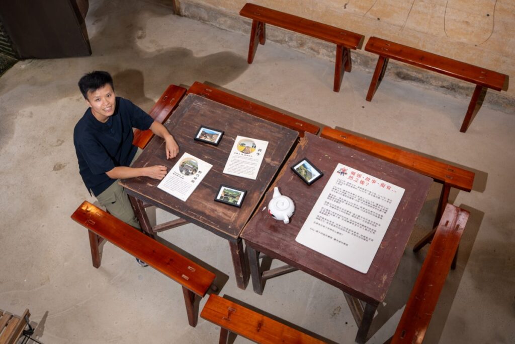 Frances Kwan sits inside Mui Tsz Lam Old House Hong Kong - RURAL ROOTS (NTU GO-FAR 2026)