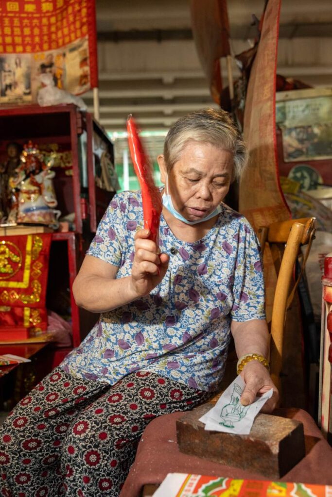 Villain hitting master smacks the paper effigy - RITUALS (NTU GO-FAR 2026)